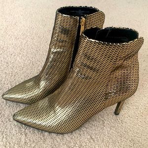 Gold with black 3" inch Steven Booties